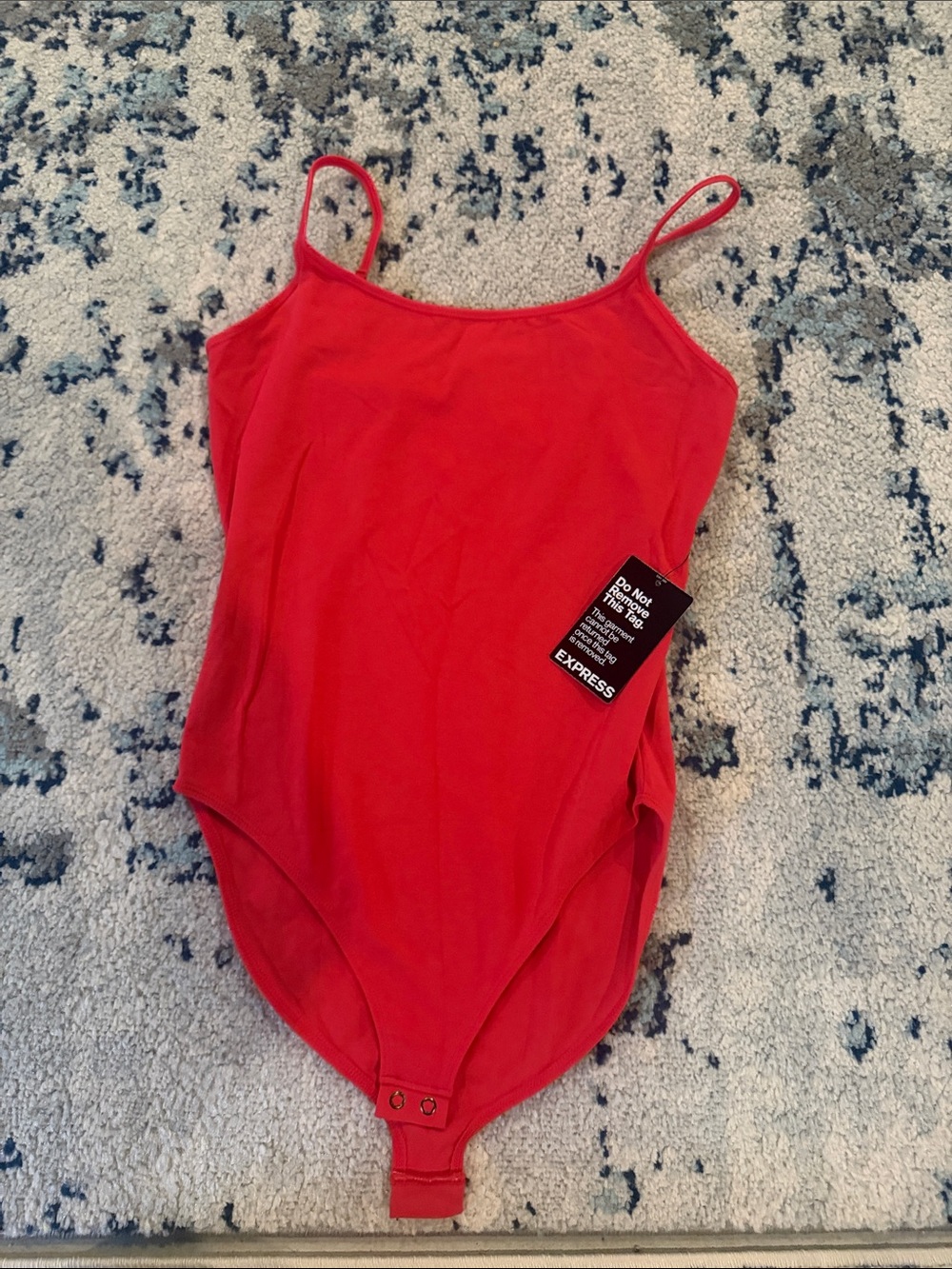 Express Red One-Piece Bodysuit